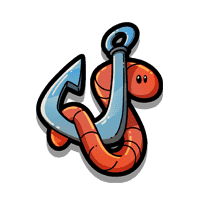 Fishing hook premium symbol